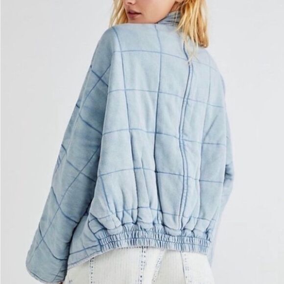 New Free People Dolman Quilted Denim Jacket size L
NWOT
Retail $198 - Picture 2 of 16